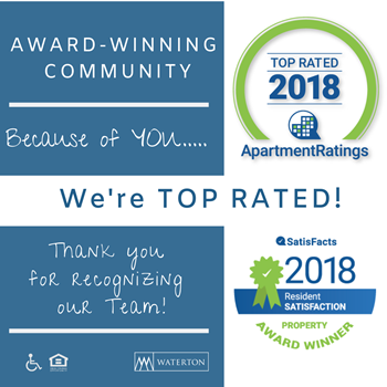 Voted top resident satisfaction in 2018!